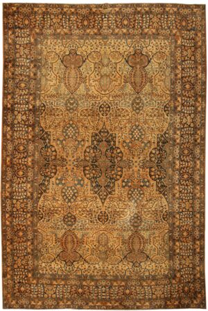 Antique Kerman Persian Rug 43609 Detail/Large View