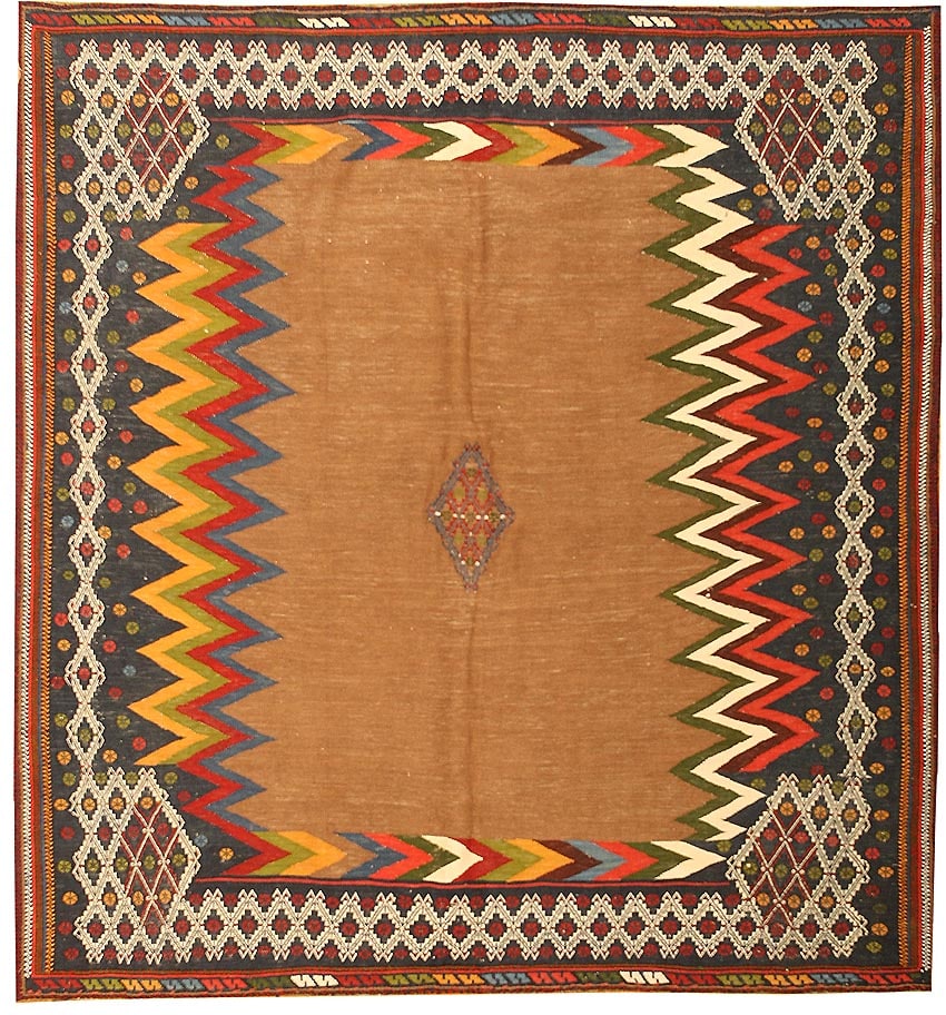 Antique Persian Sofreh Kilim Rug 42234 by Nazmiyal Antique Rugs