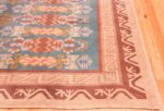 Corner Vintage room size mid Century Scandinavian Swedish pile rug 44610 by Nazmiyal