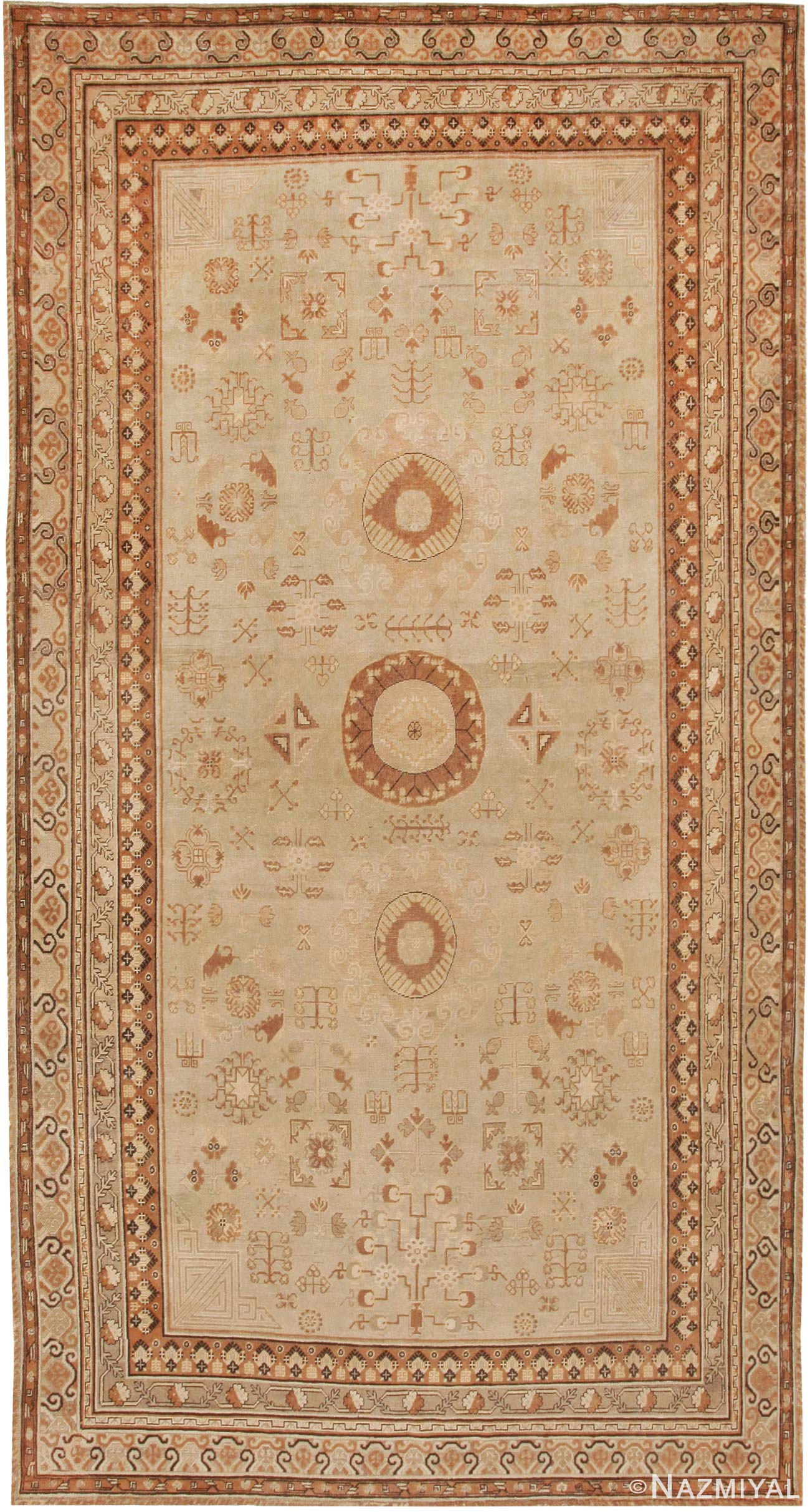 Antique Khotan Oriental Carpets 40978 Detail/Large View