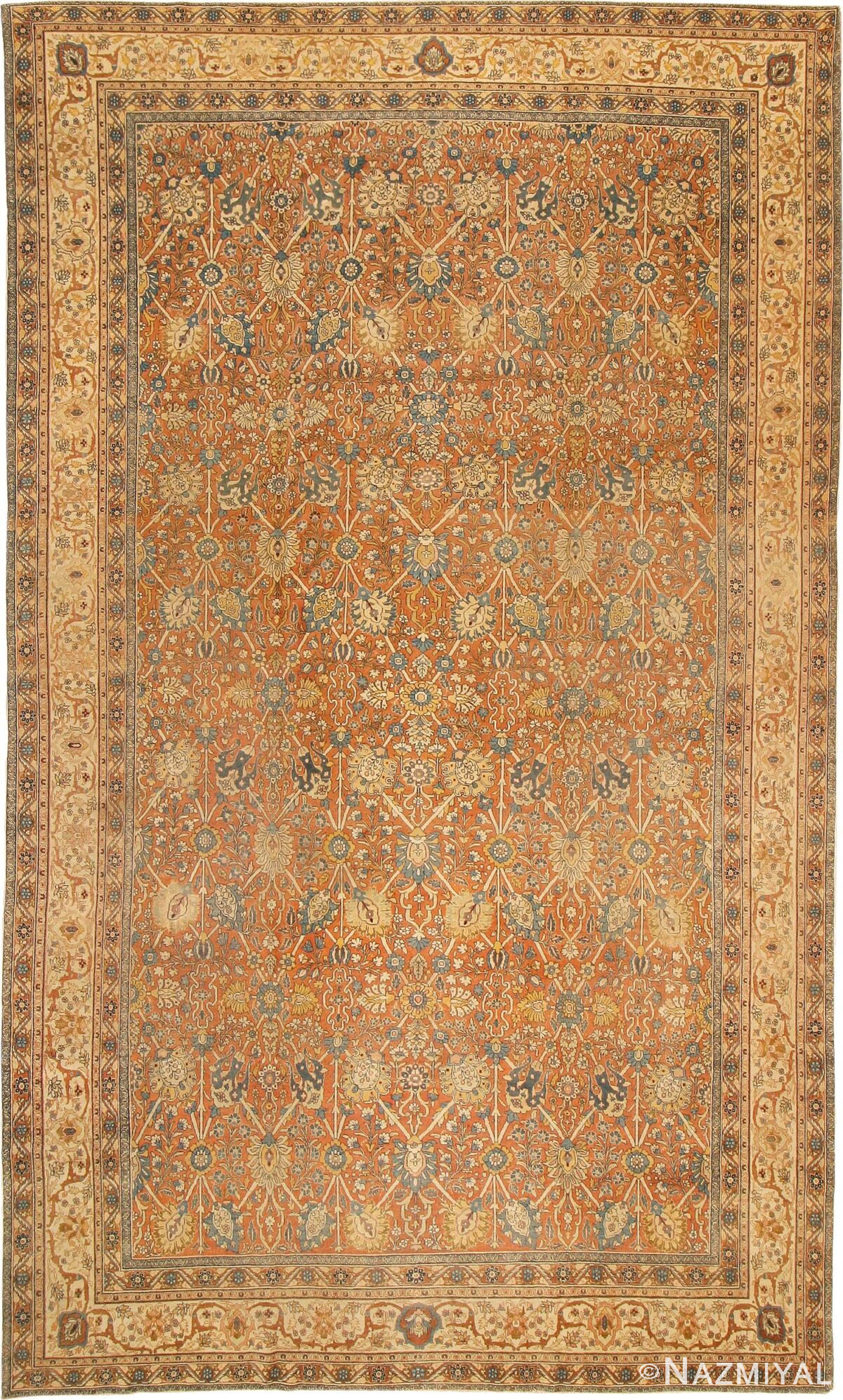 Antique Tabriz Persian Rug 41827 Nazmiyal Antique Rugs