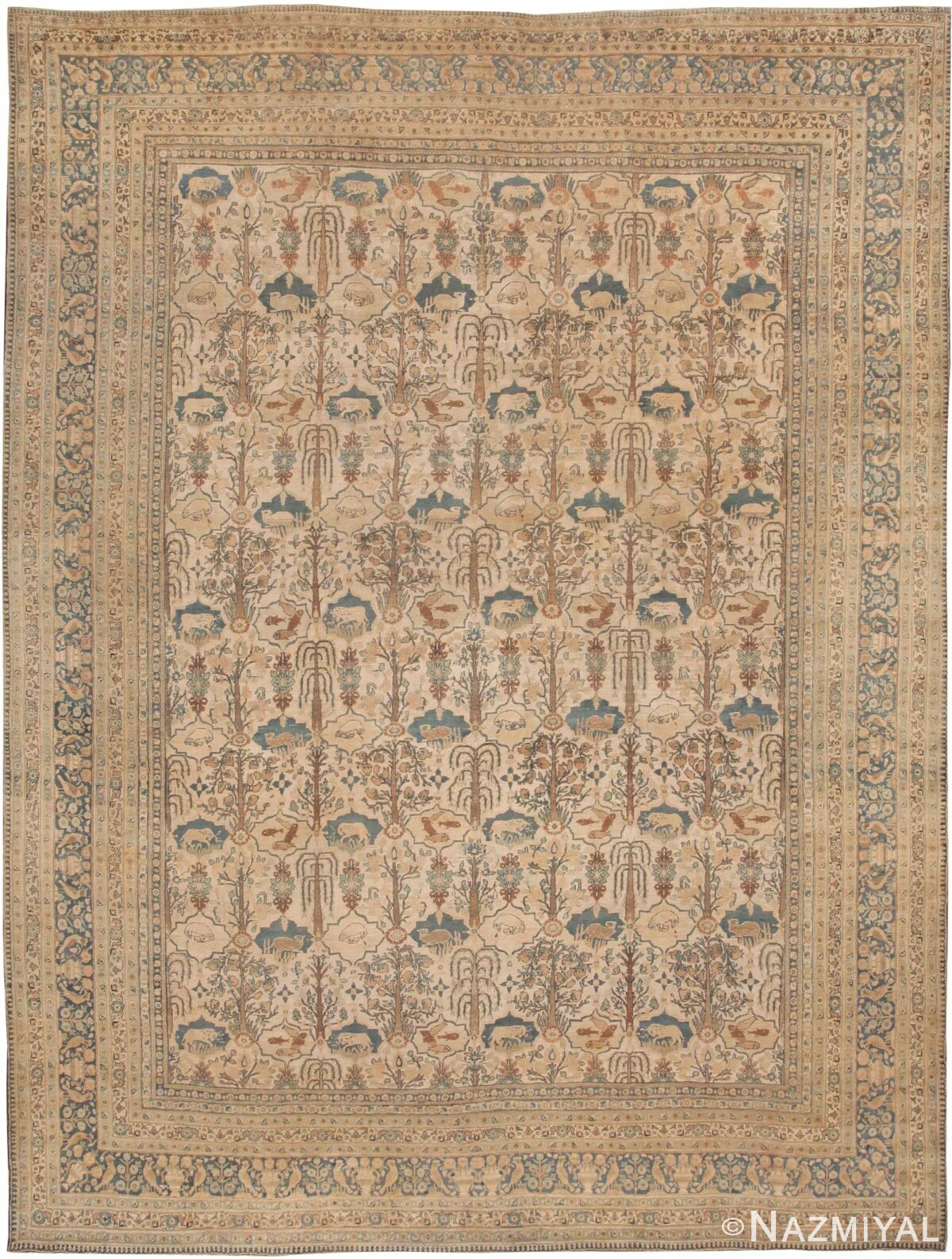 Antique Tehran Persian Rugs 42090 Detail/Large View