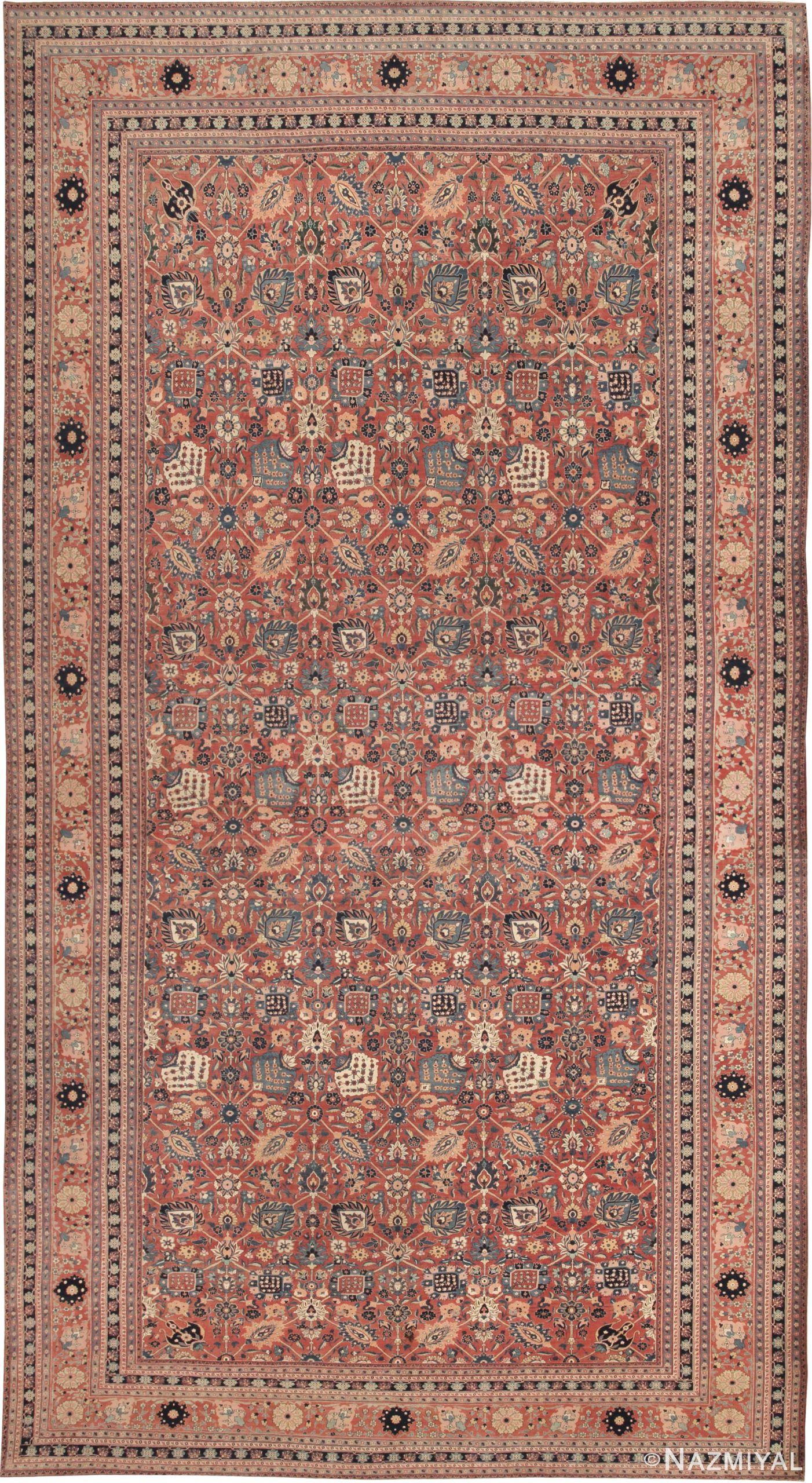 Antique Tabriz Persian Rug 44912 Detail/Large View