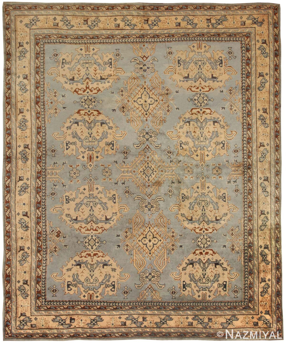Antique Ushak Turkish Rug 44934 Nazmiyal Antique Rugs
