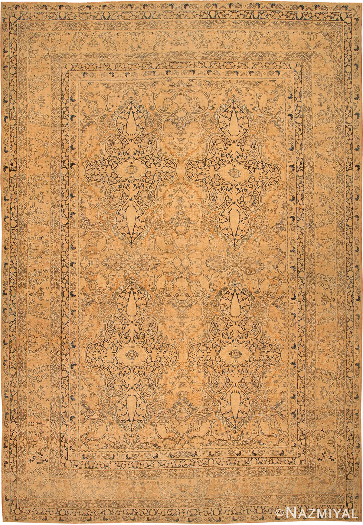 Antique Kerman Persian Rug 42485 Detail/Large View