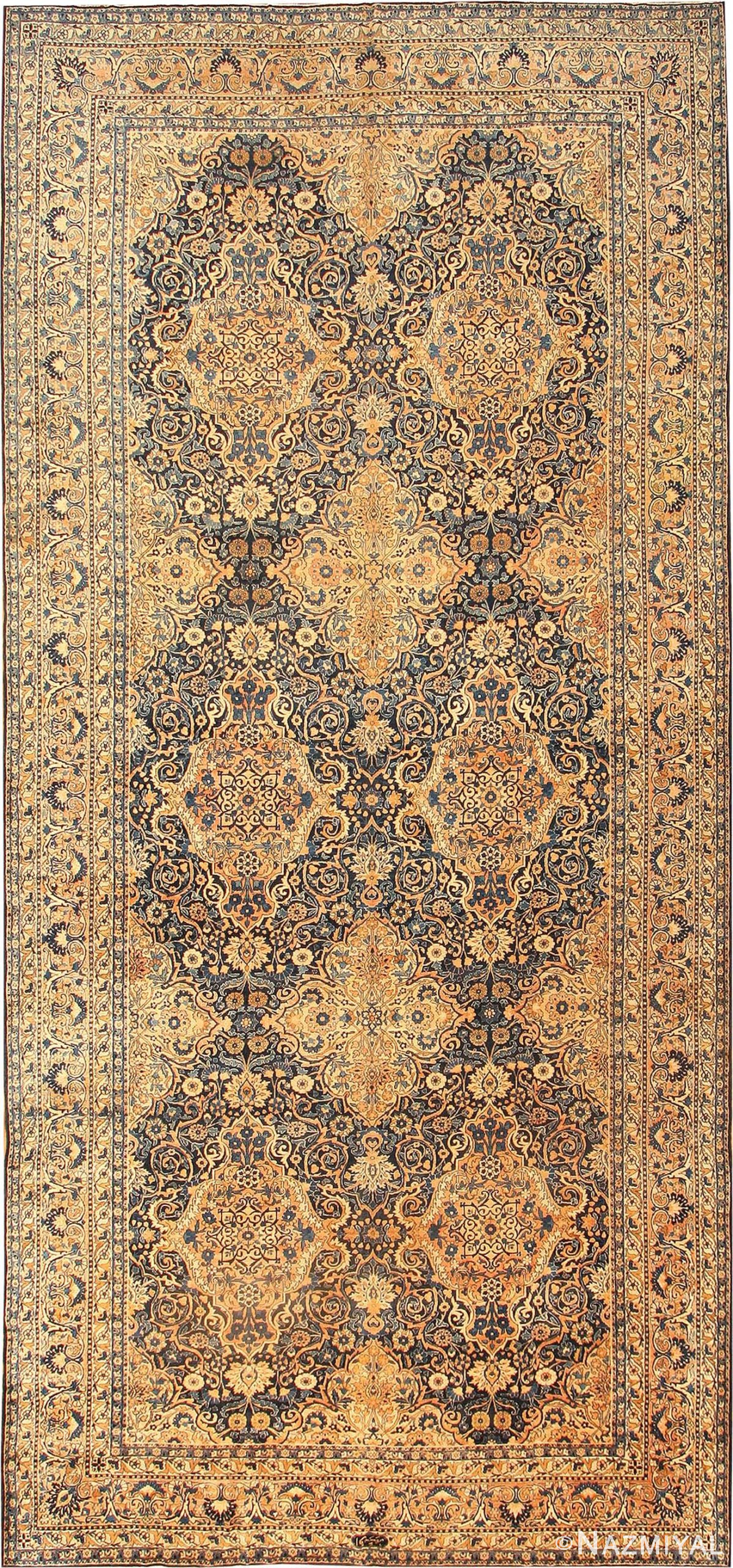 Antique Kerman Persian Rug 42151 Detail/Large View