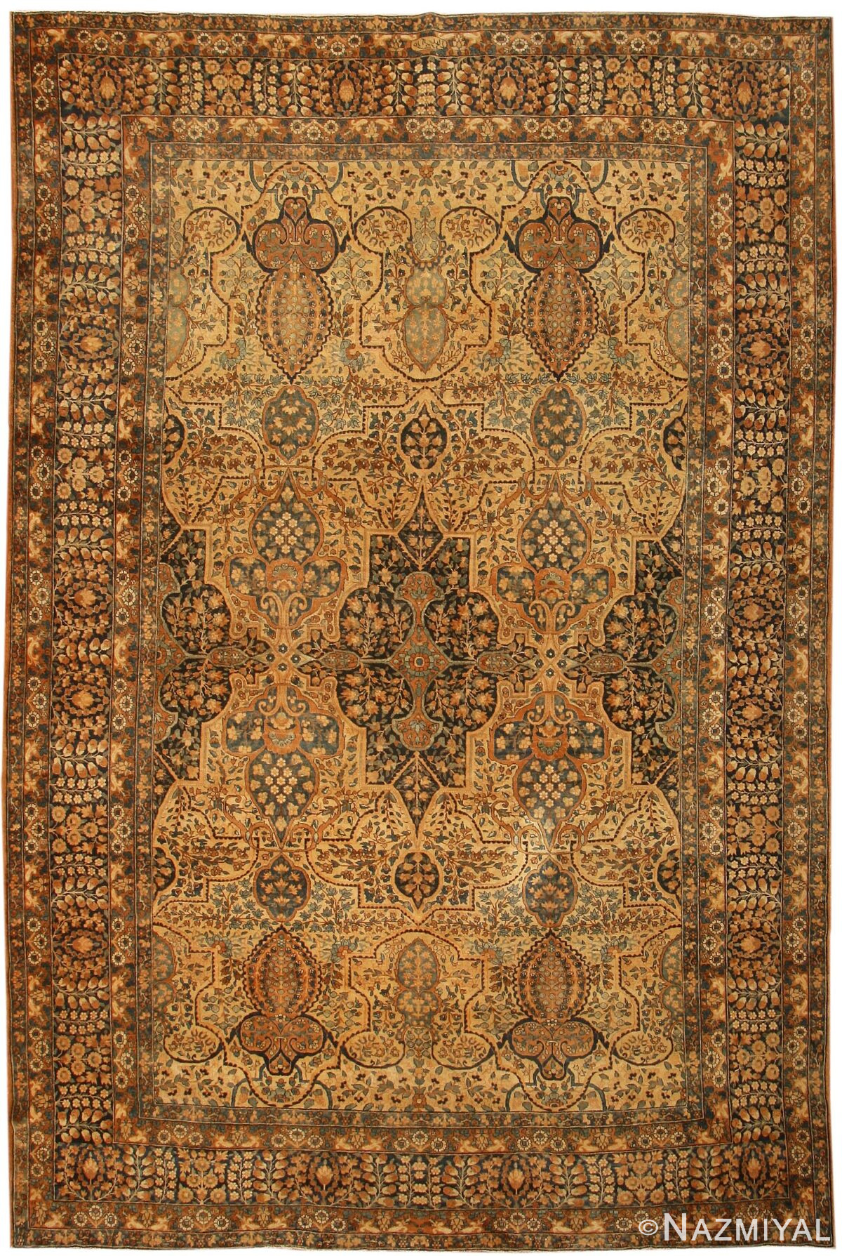 Antique Kerman Persian Rug 43609 Detail/Large View