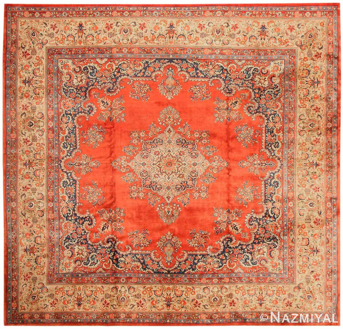 Antique Sarouk Persian Rug 43550 Detail/Large View