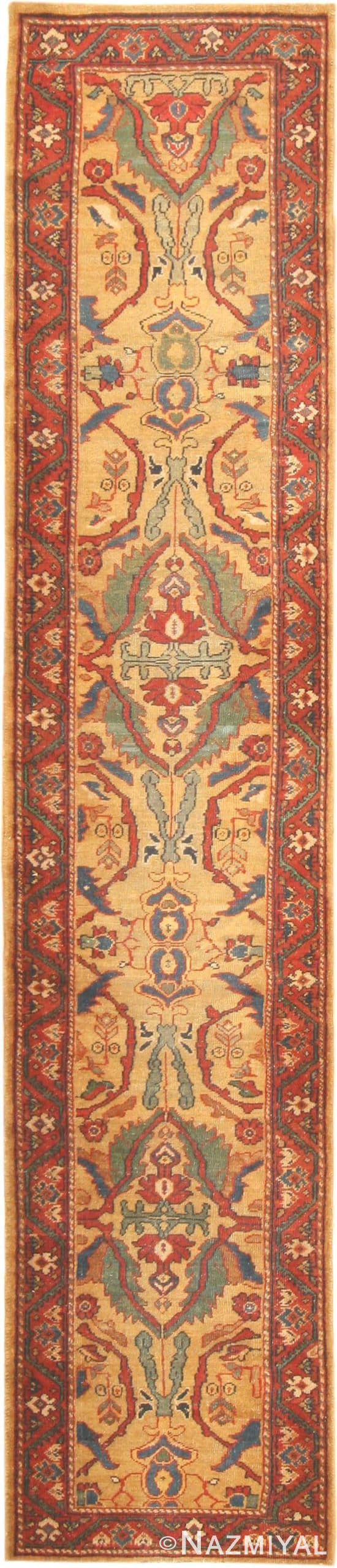 Antique Sultanabad Persian Runner 40183 Detail/Large View