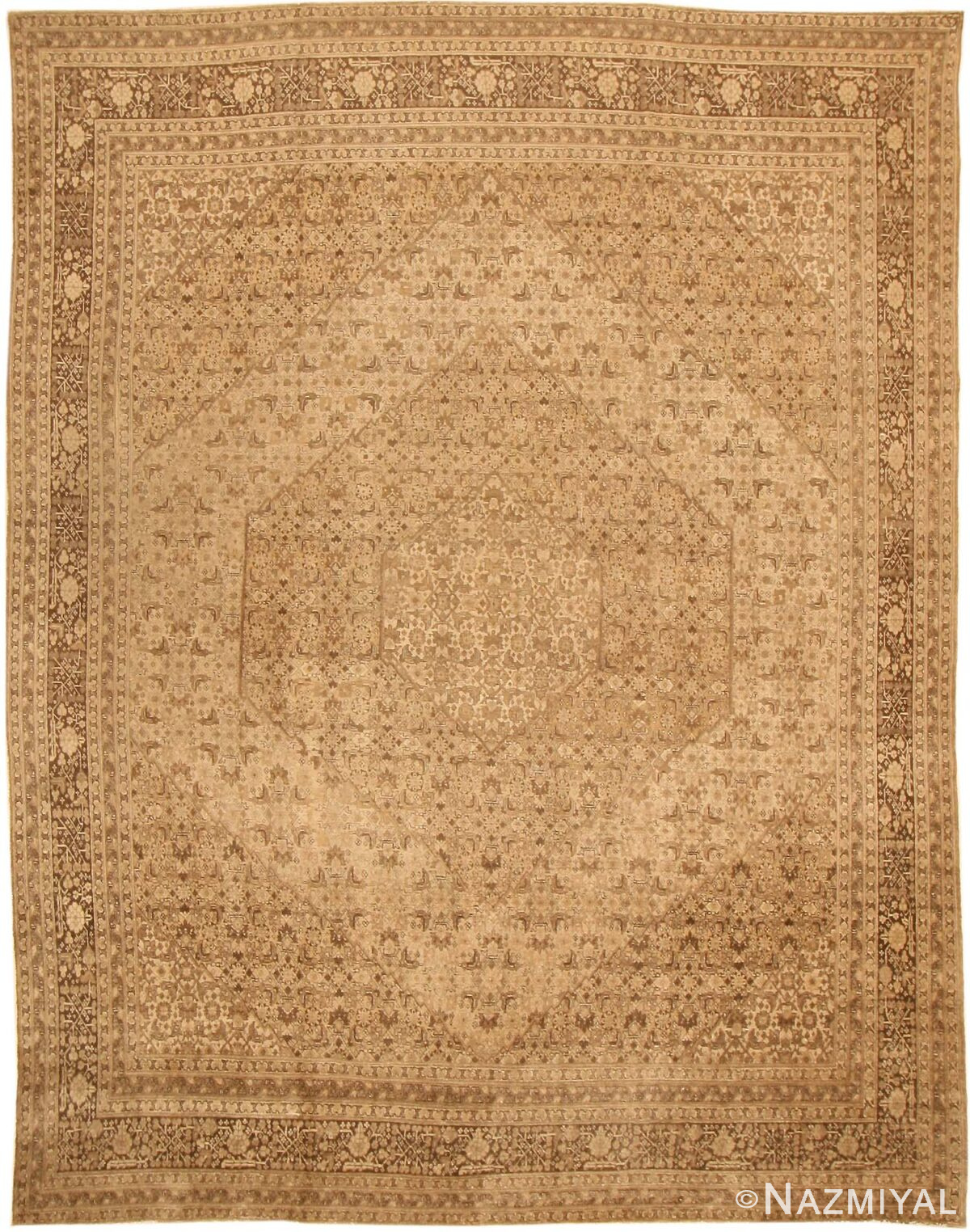 Antique Tabriz Persian Rug 41368 Detail/Large View