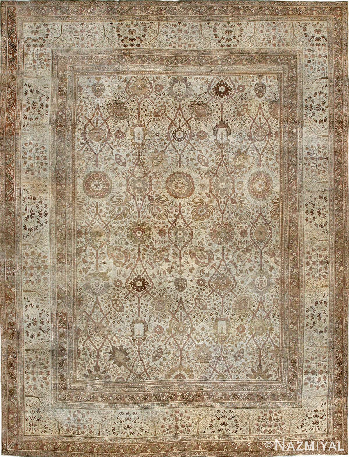 Antique Tabriz Persian Rug 44180 Detail/Large View