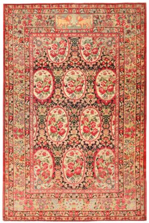 Antique Kerman Persian Rug 3261 Detail/Large View