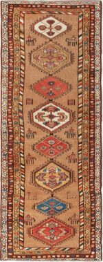Antique Persian Bakshaish Runner Rug 41944 Nazmiyal