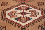 Antique Persian Bakshaish Runner Rug 41944 Ivory Medallion Nazmiyal