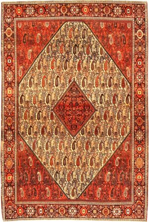 Antique Sarouk Farahan Persian Rug 43057 Detail/Large View