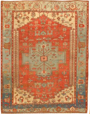 Antique Serapi Persian Rug #43205 Detail/Large View
