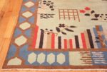 Corner Vintage Art Deco Indian rug 44915 by Nazmiyal
