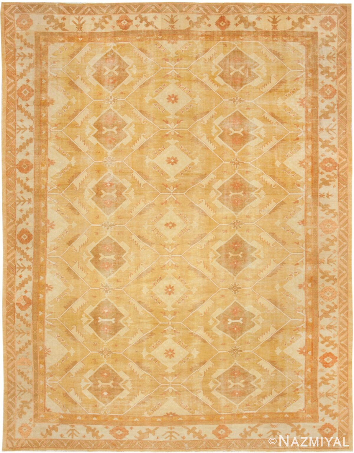 Antique Agra Oriental Rug 43318 Detail/Large View