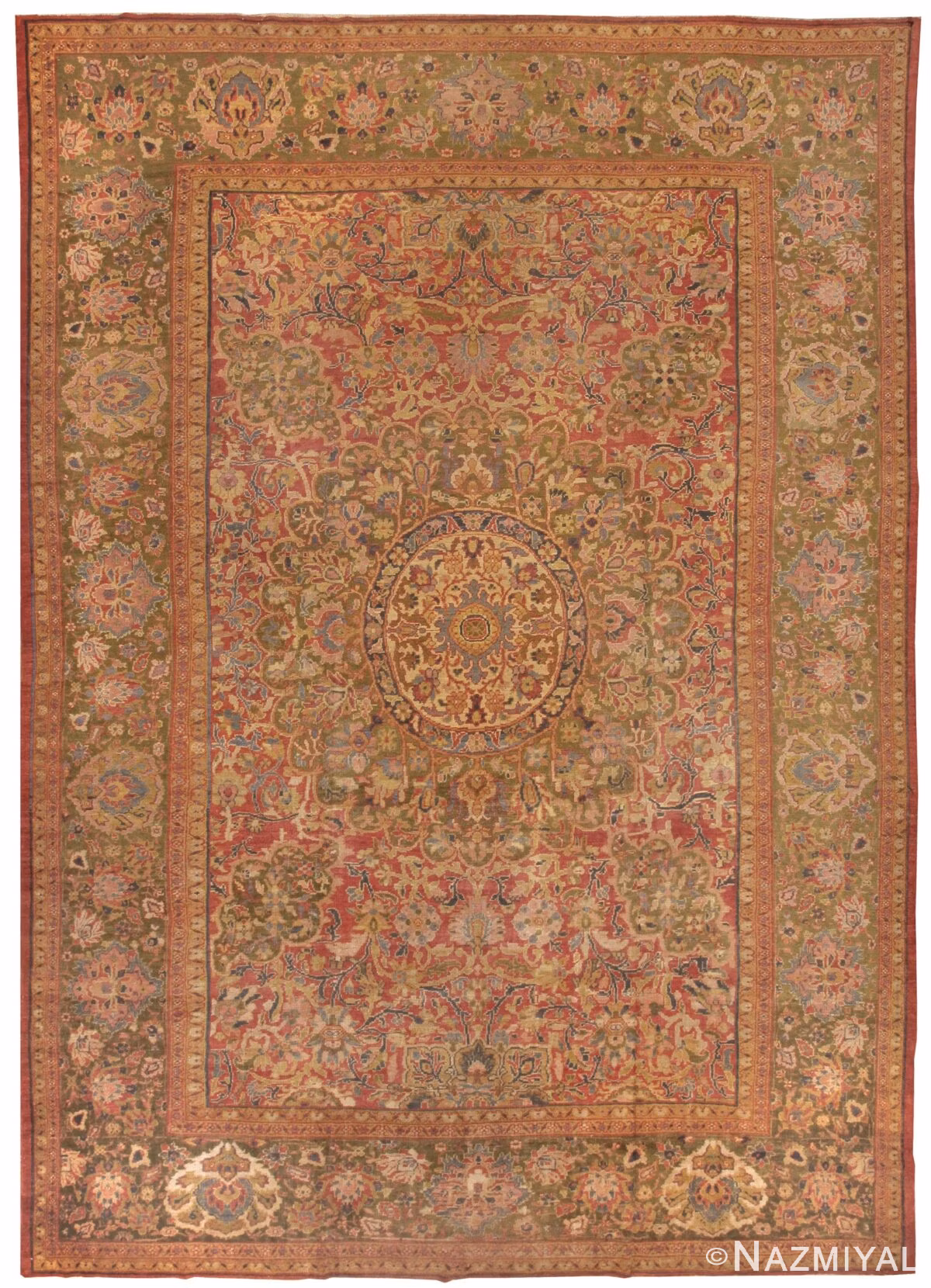 Antique Sultanabad Persian Rugs 43361 Nazmiyal