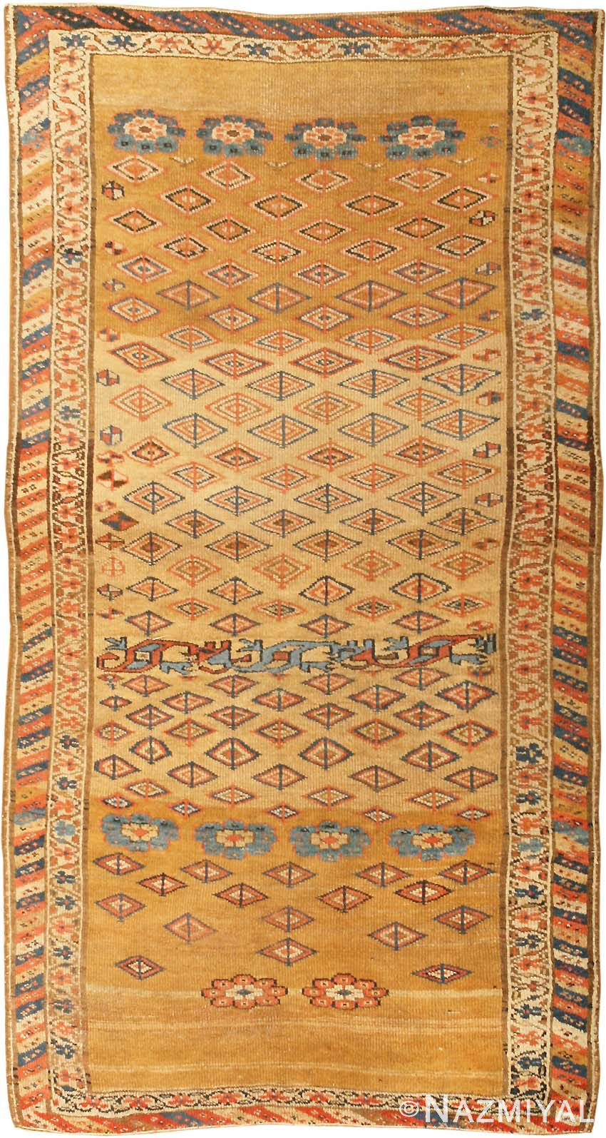Antique Kurdish Persian Rugs 42987 Detail/Large View