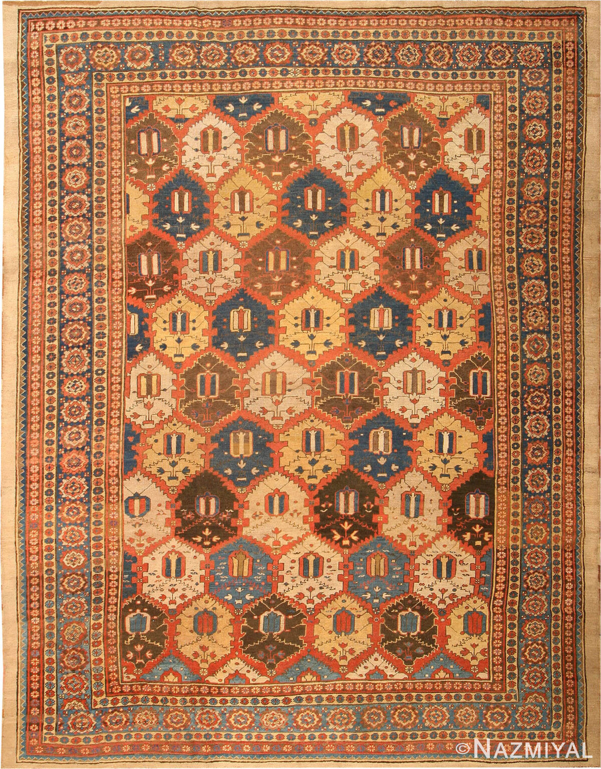 Antique Bakshaish Persian Rugs 42438 Nazmiyal Antique Rugs