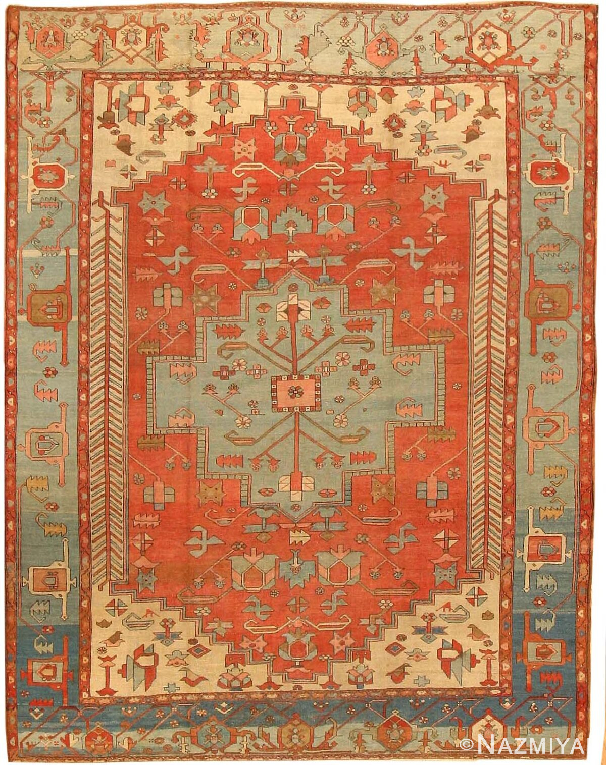 Antique Serapi Persian Rug #43205 Detail/Large View