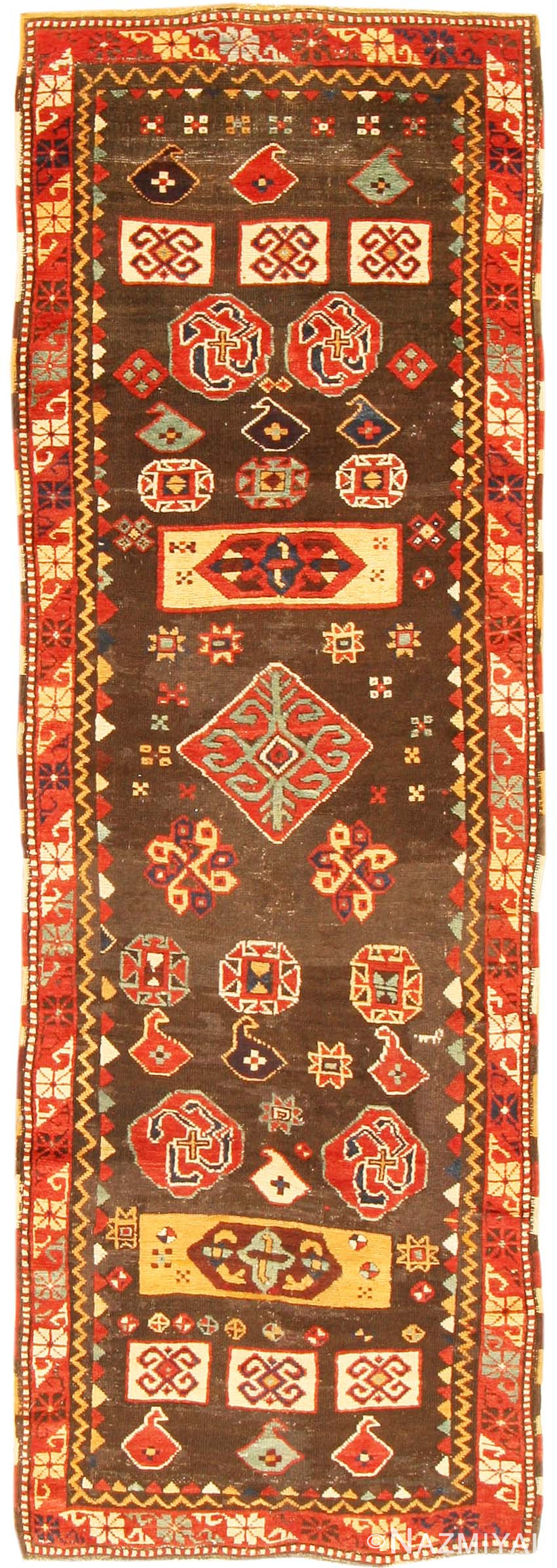 Antique Zakatala Rug 3092 Detail/Large View