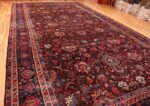 Full Aubergine Antique Persian Kerman rug 44830 by Nazmiyal