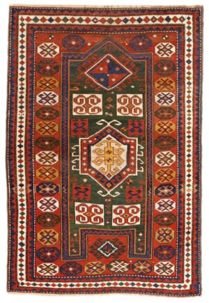 Caucasian Antique Kazak Rug 45137 Nazmiyal Antique Rugs