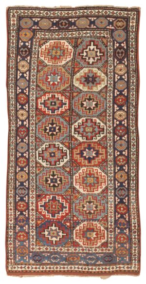 Antique Moghan Caucasian Rug 45193 Detail/Large View