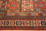 Border Antique Kazak Caucasian rug 45191 by Nazmiyal