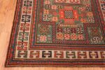Corner Antique Kazak Caucasian rug 45191 by Nazmiyal
