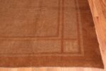 Corner beautiful earthtone square size Antique Mongolian rug 44892 by Nazmiyal