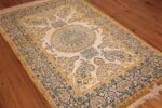 vintage mid century indian rug 45166 side Nazmiyal