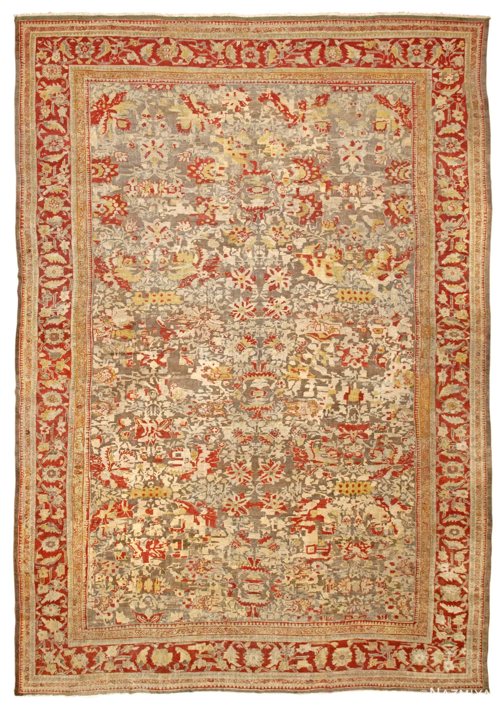 Antique Mahal Persian Rug 42160 Detail/Large View