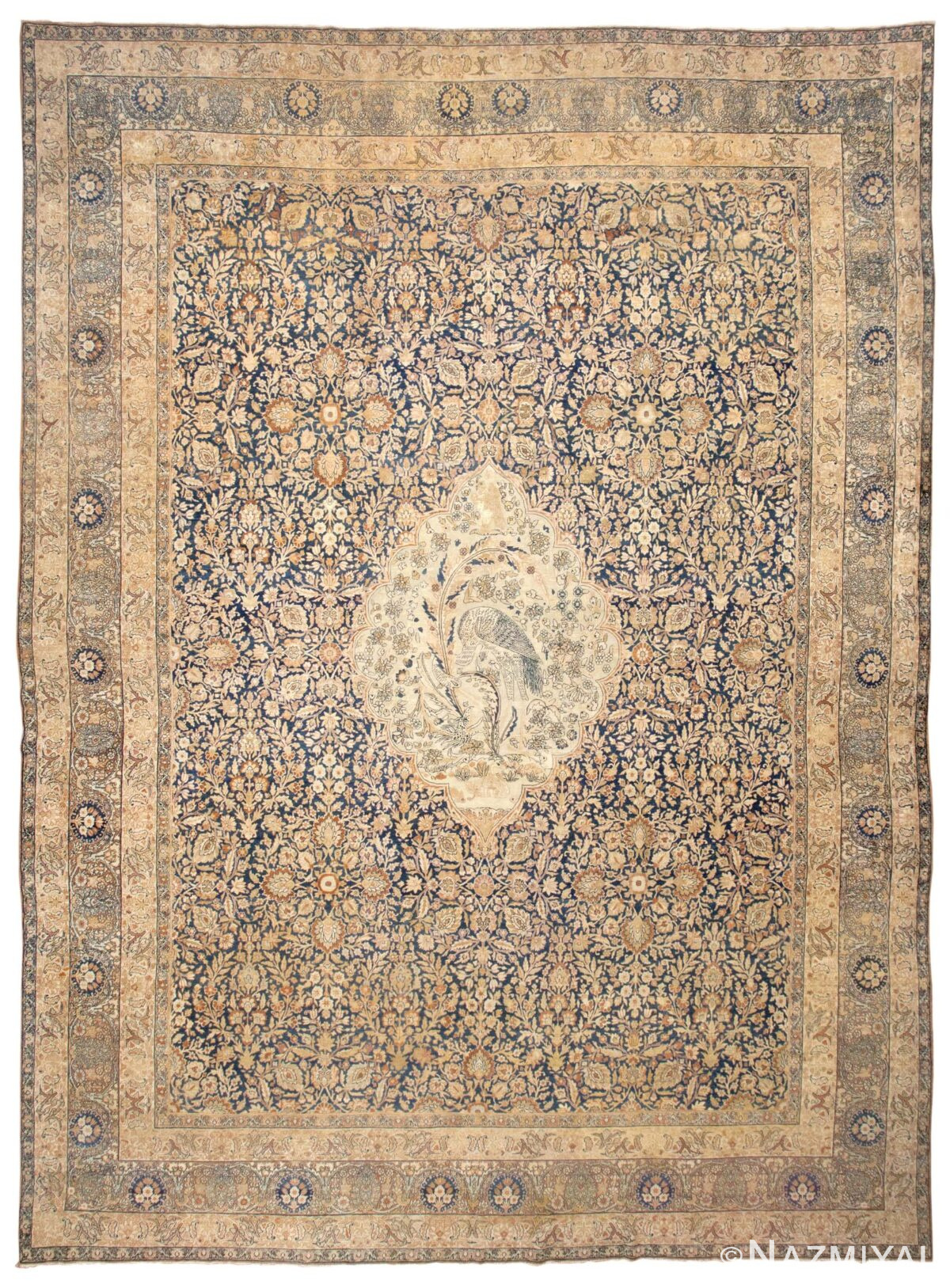 Antique Kerman Persian Rug 44611 Detail/Large View