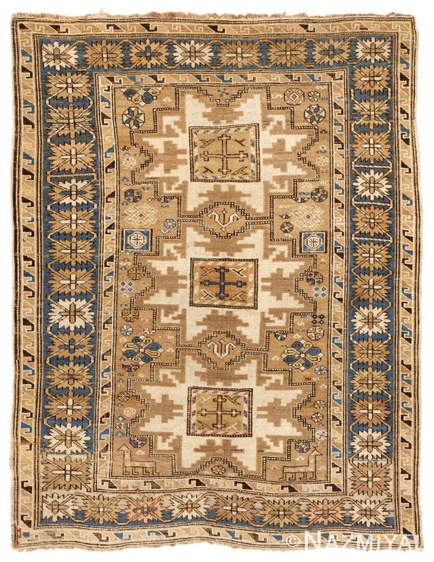 Antique Shirvan Caucasian Rug 45124 Nazmiyal Antique Rugs