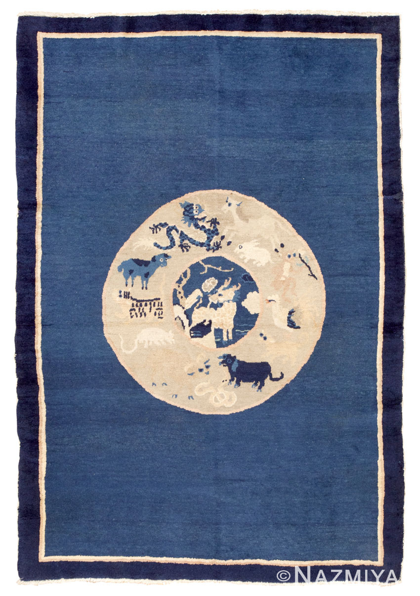 Antique Chinese Rug 45160 Detail/Large View