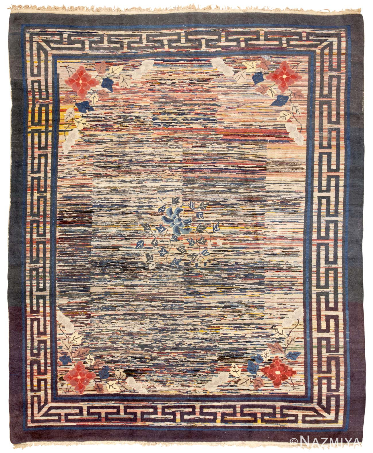 Antique Mongolian Rug 45163 Detail/Large View