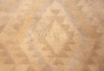 antique cotton indian dhurrie rug 44919 triangles Nazmiyal