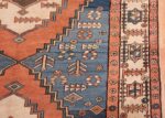 antique tribal persian bakshaish runner rug 44937 blue Nazmiyal