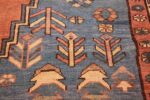 antique tribal persian bakshaish runner rug 44937 flower Nazmiyal