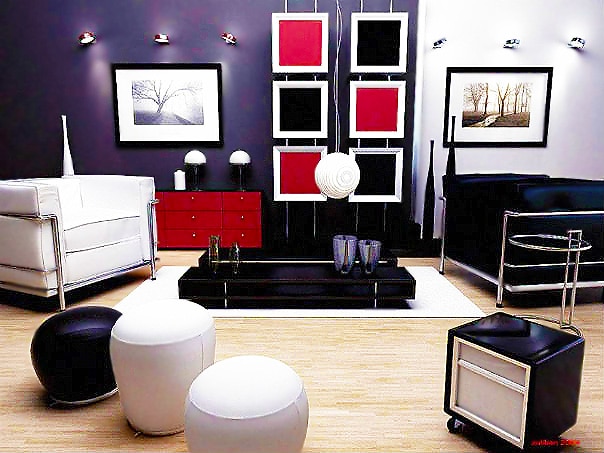 Red Black and White Interior Design Color Trends Nazmiyal