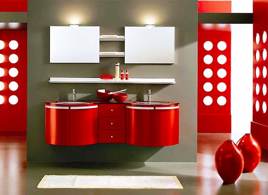 Fall Red and White Interior Design Nazmiyal