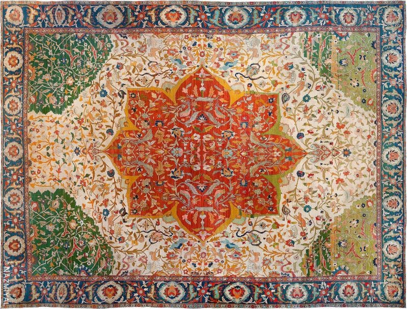 Antique Tabriz Persian Rug Antique Tabriz Persian Rug Nazmiyal