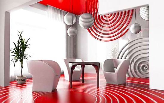 Red and White Interior Decor for Fall Nazmiyal