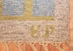 swedish kilim 45272 signature Nazmiyal