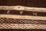 Detail Vintage flat woven Moroccan Kilim rug 45376 by Nazmiyal