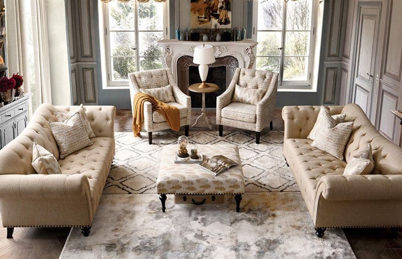 Neutral Rugs in Beige Neutral Color Palette Interior - Nazmiyal