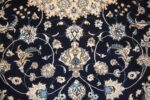vintage persian silk and wool nain rug 45066 field Nazmiyal